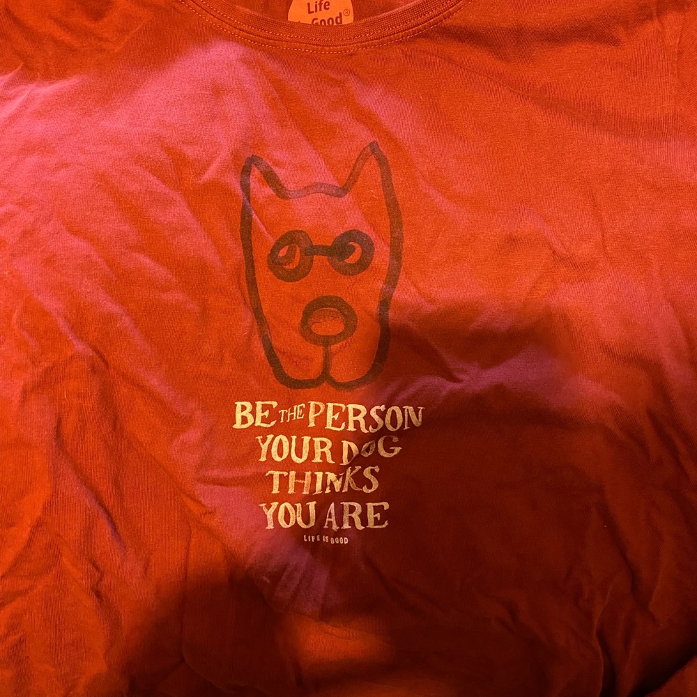 graphic life is good long sleeve tee